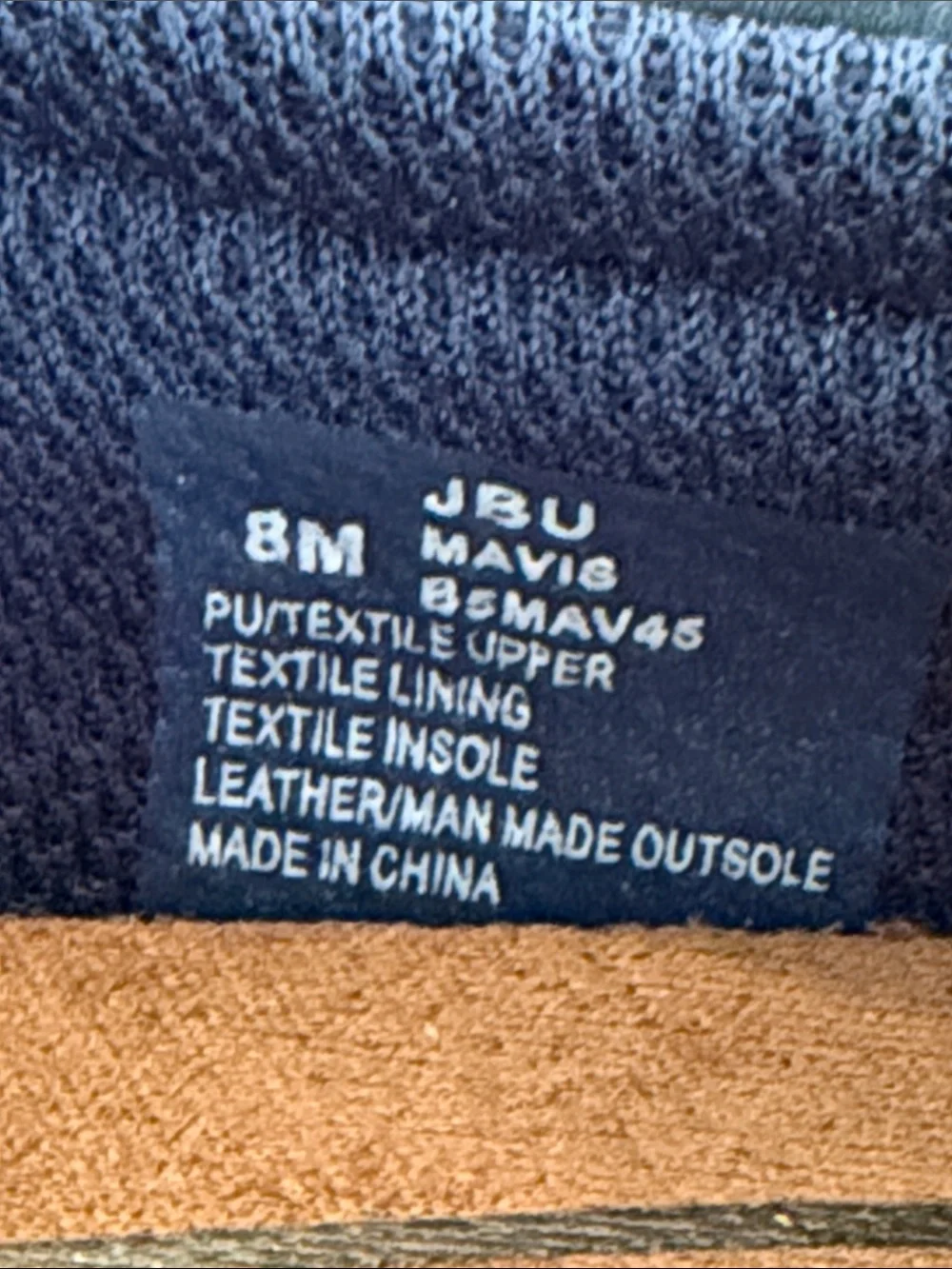 JAMBU Women's Mavis Memory Denim Blue  Slip on Sneakers Size 8
